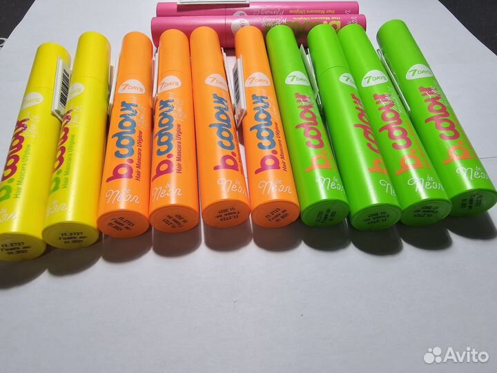 Тушь для ресниц и волос цветная 7days B.colour