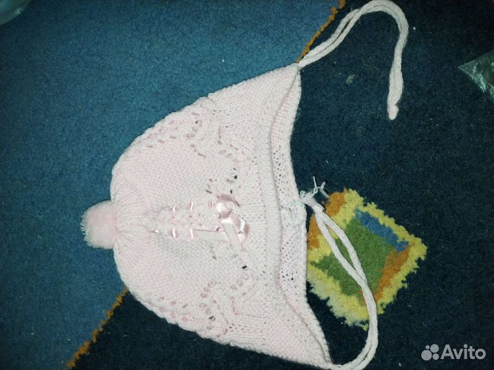 Шапочка для девочки на весну