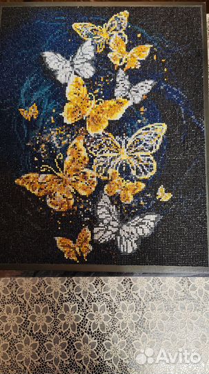 Алмазная мозаика на подрамнике готовая