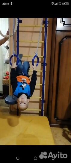 Шведская детская с турником