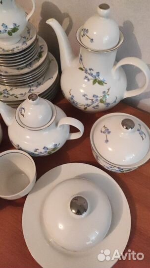 Сервиз чайный Jlmenau,70-е, ГДР, фарфор