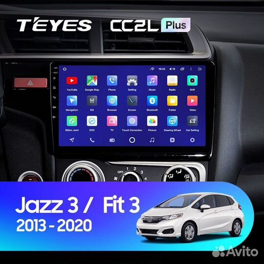 Магнитола Teyes Jazz Fit CC2L+