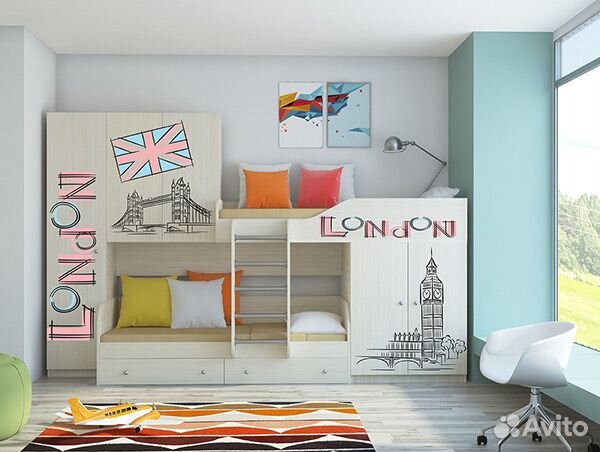 Фабричные детские комнаты (разные размеры и цвета)