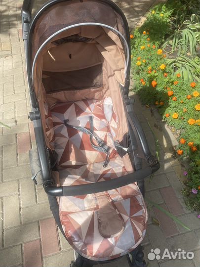 Каляска складная металлическая с амортизаторами