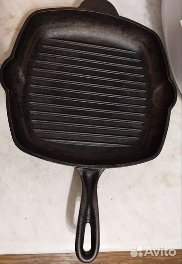 Чугунная сковорода гриль