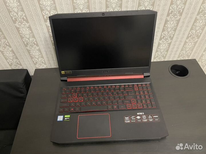 Ноутбук Acer игровой, GTX 1650 видеокарта
