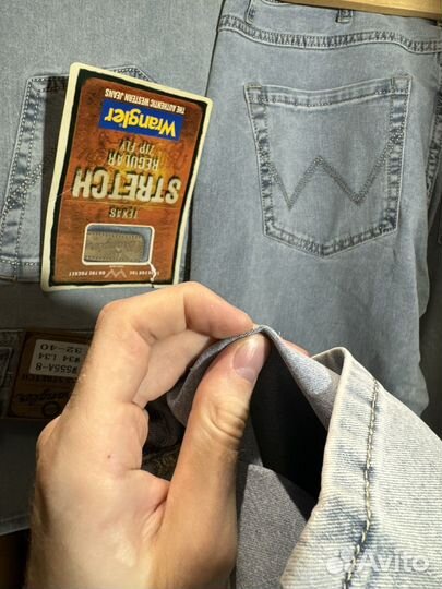 Джинсы Wrangler Прямые Белые 33, 34