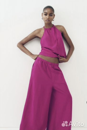 Zara льняной костюм