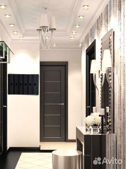 Вешалка настенная деревянная для одежды в коридор