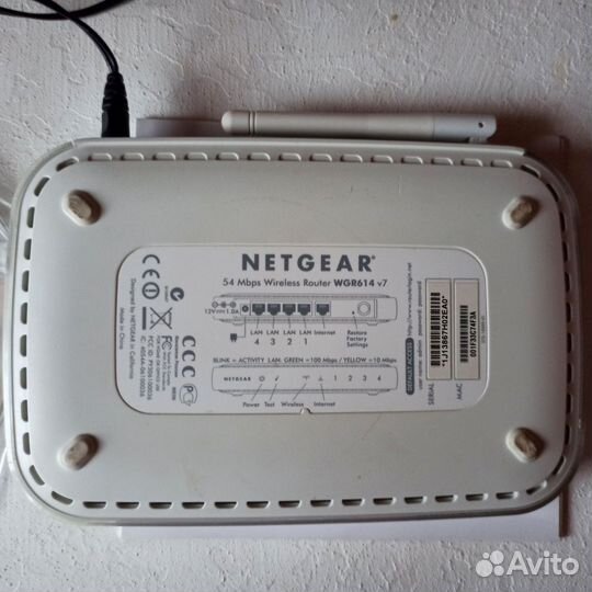 Wifi роутер net gear WGR614