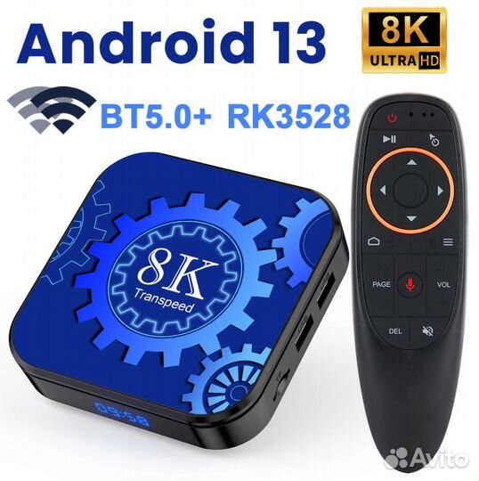 Smart TV приставка android 13 4/32 NEW2023