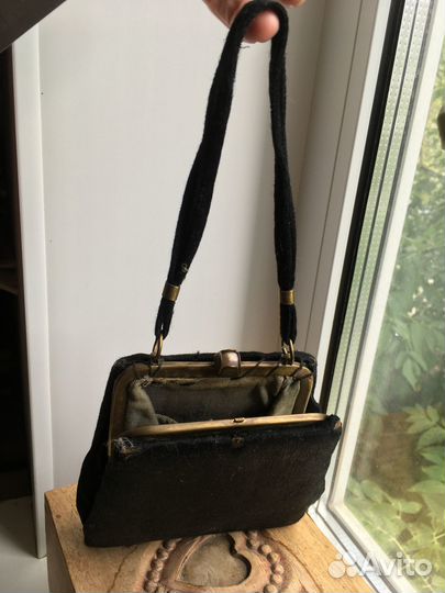 Сумочка театральная старинная бархат