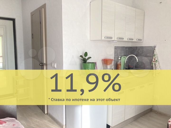Квартира-студия, 17,1 м², 6/9 эт.