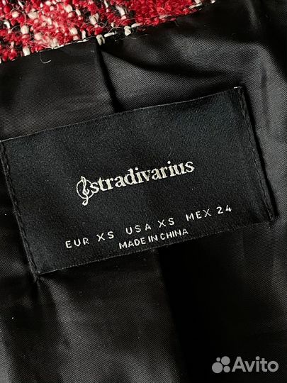 Твидовый пиджак stradivarius