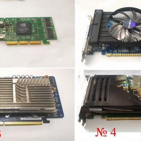 Видеокарты разных поколений от ISA до PCI-e