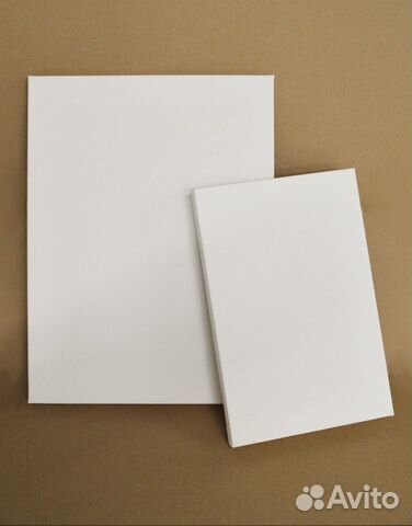 Холсты на подрамнике ручной грунтовки, холопок/лен