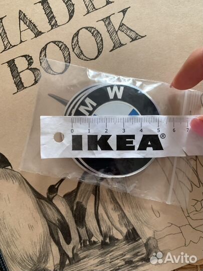 Наклейки эмблемы на колпачки bmw 56mm