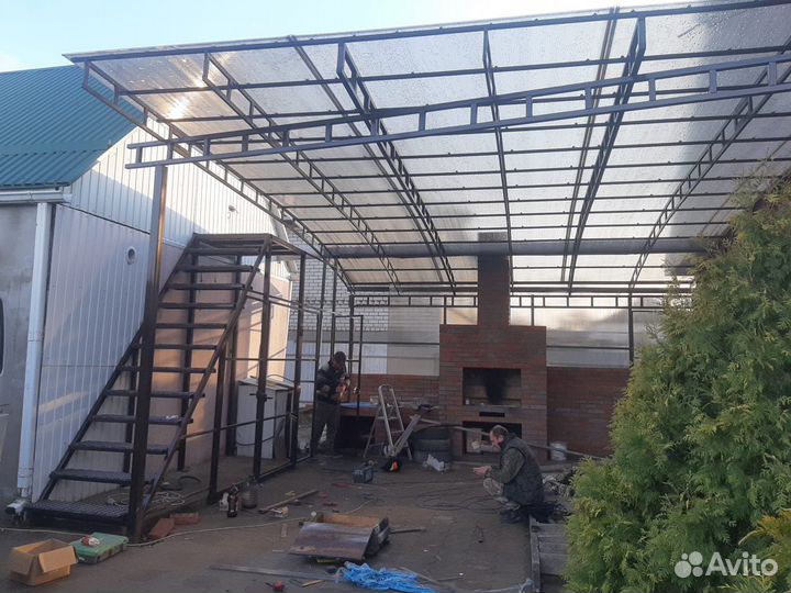 Высокой прочности Навесы из поликарбоната на закак