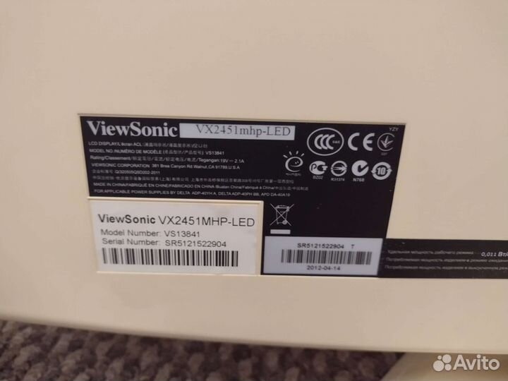 Монитор Viewsonic 24