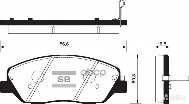 SP1246SNS колодки дисковые передние Hyundai Ge