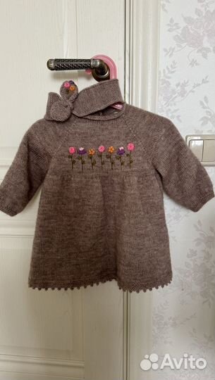 Вязаное платье для девочки