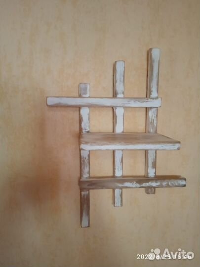 Полка настенная дерево ручная работа