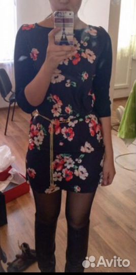 Платье с рисунком 42/44