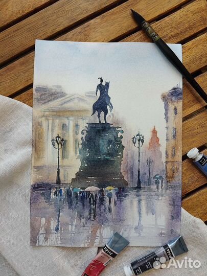 Санкт-Петербург в акварели, картины