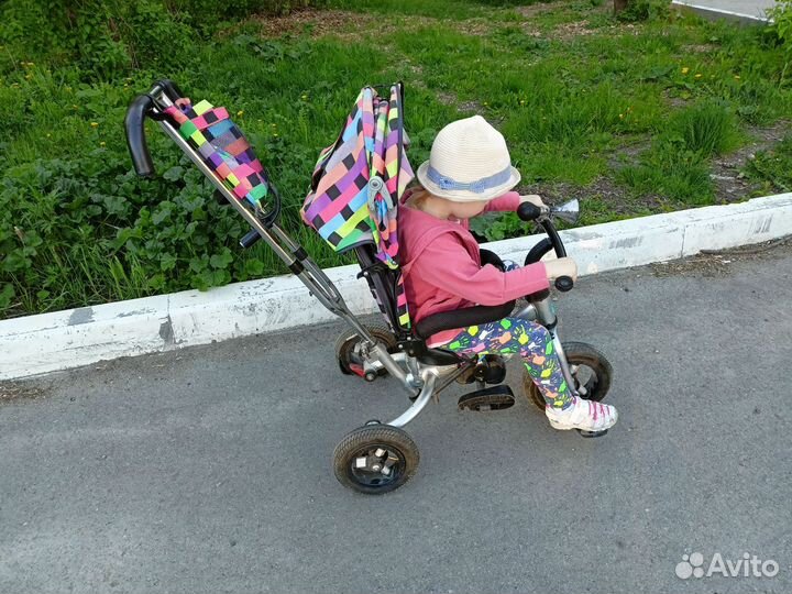 Велосипед коляска с ручкой