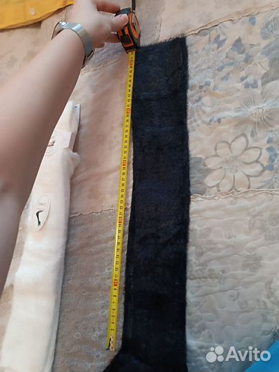 Чулки с мехом норки