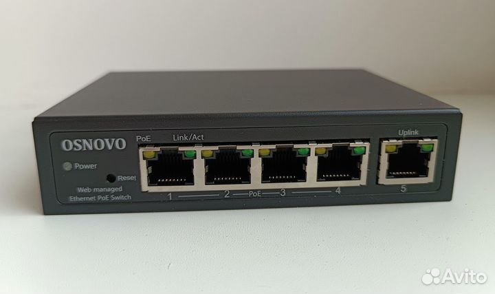 Новый PoE-коммутатор 5 портов