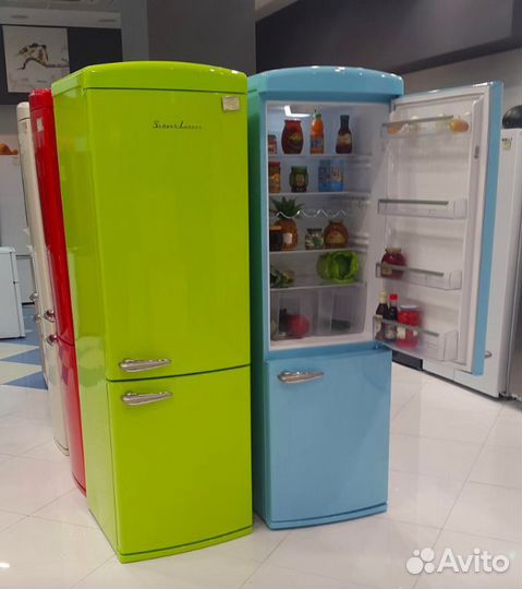 Холодильник новый ретро