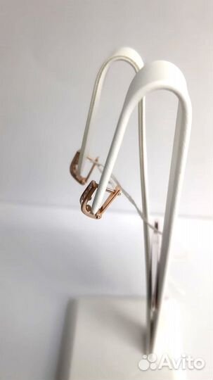 Серьги из красного золота