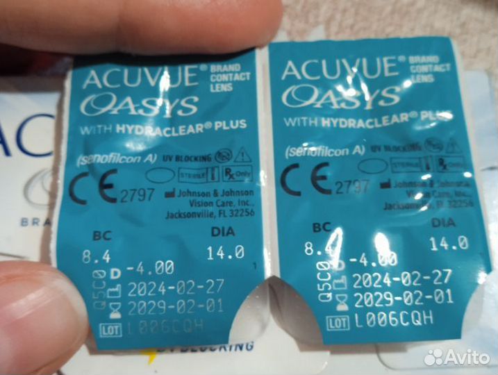 Линзы контактные acuvue oasys двухнедельные