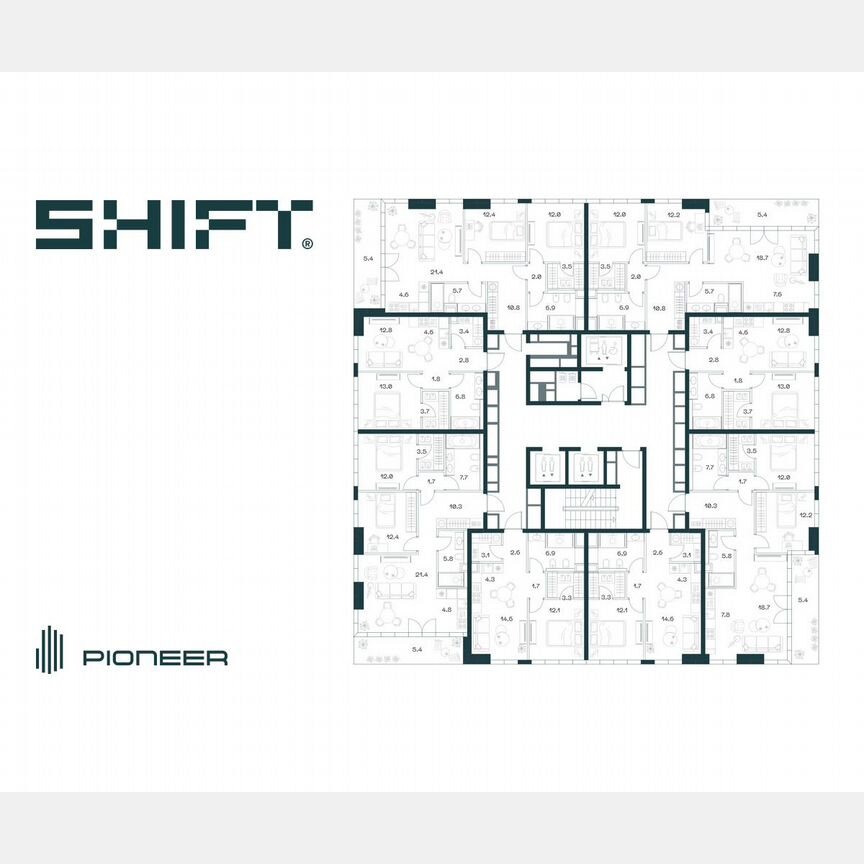 2-к. квартира, 48,6 м², 5/18 эт.