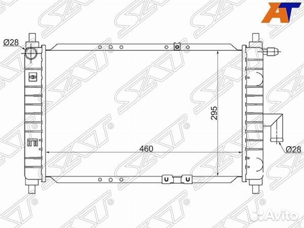 Радиатор chery QQ, chery QQ 04, daewoo matiz, daew