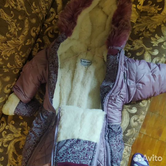Зимний комбинезон 86 для девочки