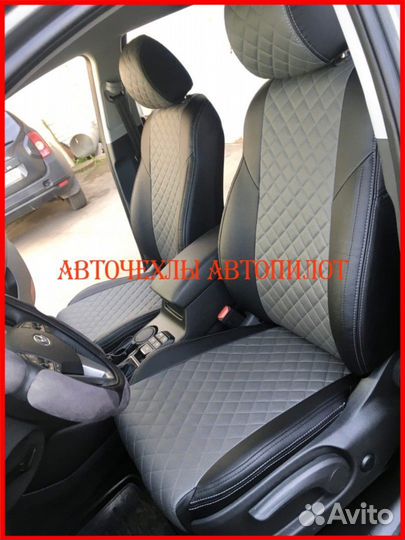 Чехлы Автопилот Hyundai Tucson 3 из экокожи Ромб