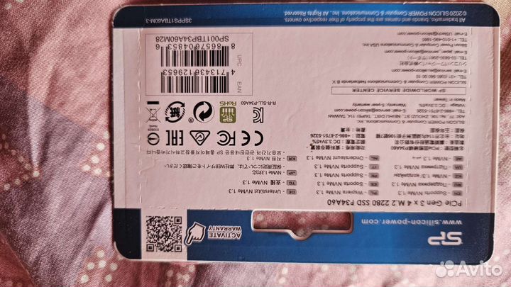 SSD Silicon Power P34A60 1 тб M.2