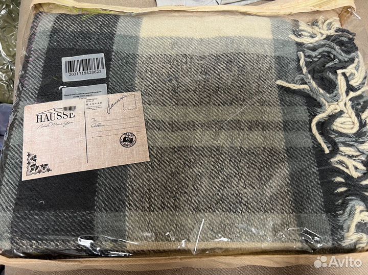 Плед из шерсти 170*200 новый