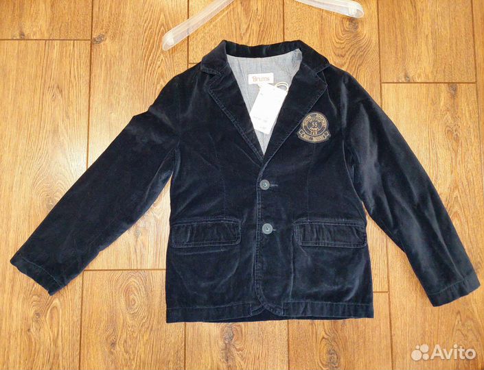 Велюровый жакет/пиджак Brums, 8 лет, мальчик