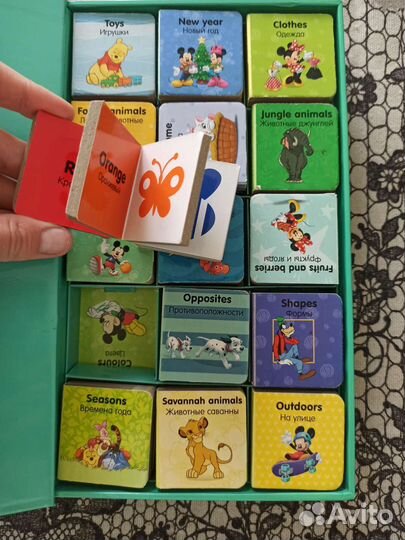 Мои первые слова (английский) книга - кубики