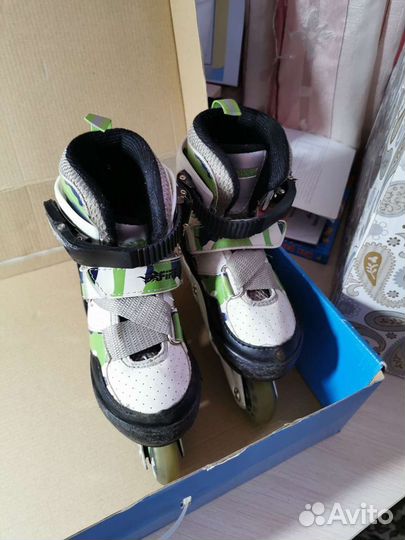 Коньки роликовые раздвижные 31-34