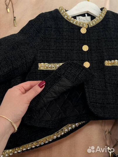 Трендовый жакет и юбка для девочек