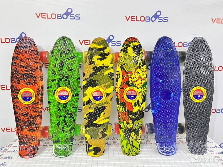 Пенни борд со светящимися колесами