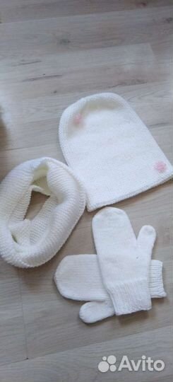 Комплект шапка и снуд детский