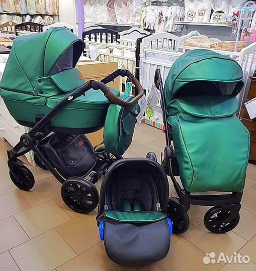 Коляска Adamex Anex 1 в 1 люлька на гарантии