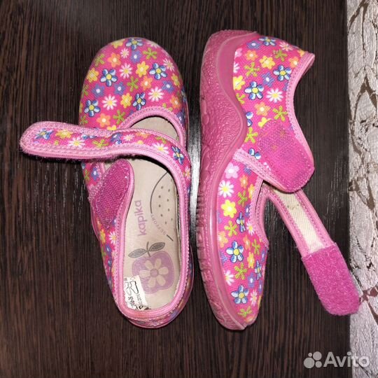 Сандалии текстильные закрытые