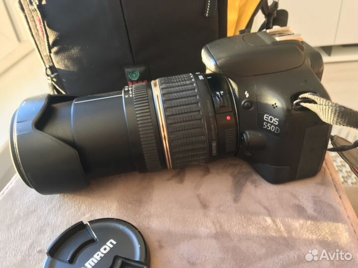 Фотоаппарат canon 550D Объектив Tamron AF 18-200mm