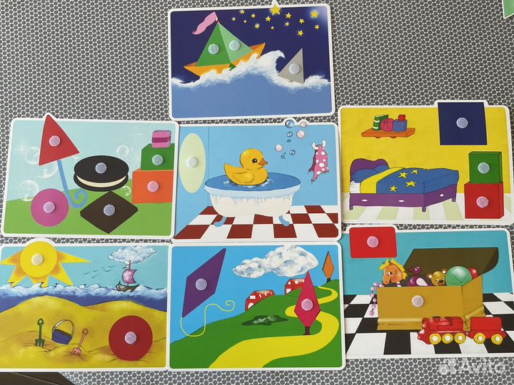 Развивающая игра на липучках